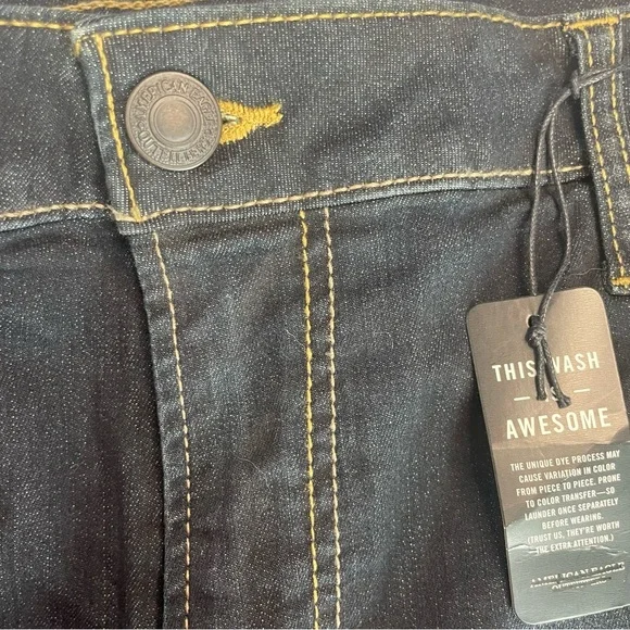NWT American Eagle Outfitters Slim 40W X 34L Extreme Flex Denim Dark Blue Jeans - Picture 6 of 16